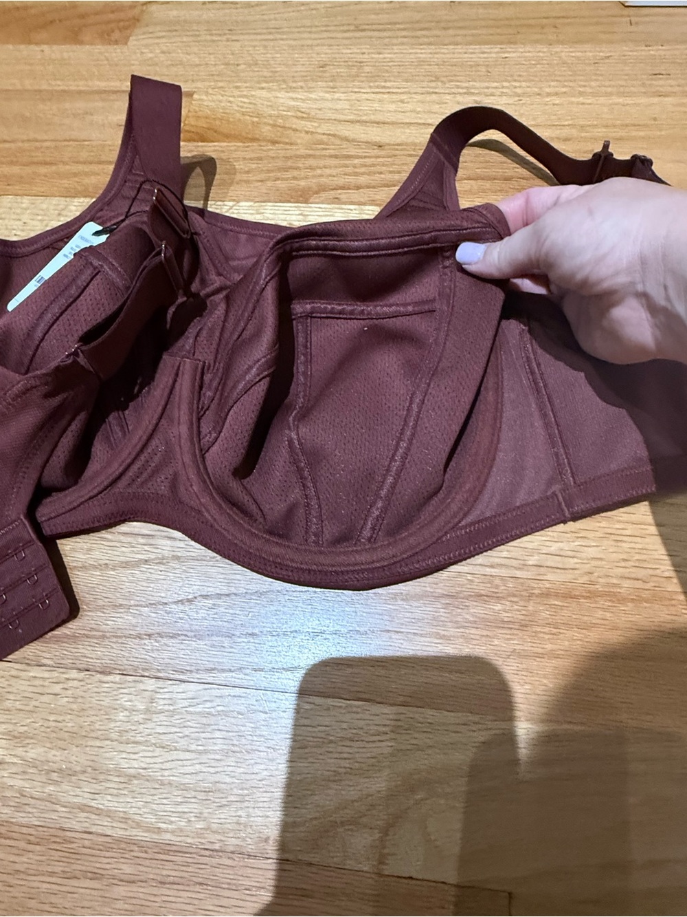 NWT Understance Pulse Flexwire Sports Bra Burgundy Full Coverage size 40H - Picture 7 of 7